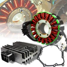 06-16 YAMAHA YZFR6 MAGNETO COIL STATOR+VOLTAGE REGULATOR RECTIFIER+GASKET ASSY