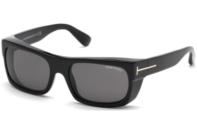 Tom Ford Sonnenbrille Toby FT0440 01A schwarz Unisex Sonnenbrille graue Gläser 56-18-130