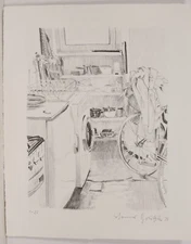 Johannes Grützke/1993/autographed/only 25 copies/pauvre bobo/lithograph/6