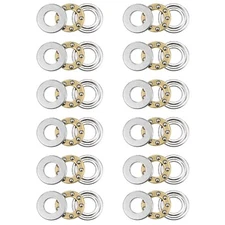 F5-10M (12Pcs) 5x10x4mm Single Direction Thrust Ball Bearings with Washers