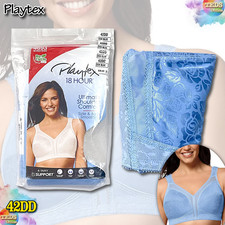 NWT Playtex Women's 42DD 18 Hour Shoulder Comfort Wireless Bra 4693 Zen Blue