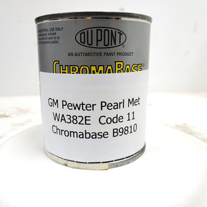 Pint Dupont Chromabase 1998-2012 GM Pewter Pearl Metallic WA382E B9810 Basecoat