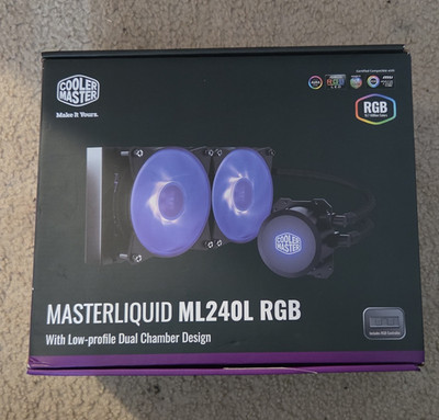 Cooler Master MasterLiquid ML240L RGB Liquid CPU Cooler 120mm Black