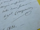 GENERAL NAPOLEON : CAMPREDON (1761-1837) ARCH of TRIUMPH. Montpellier. AUTOGRAPH