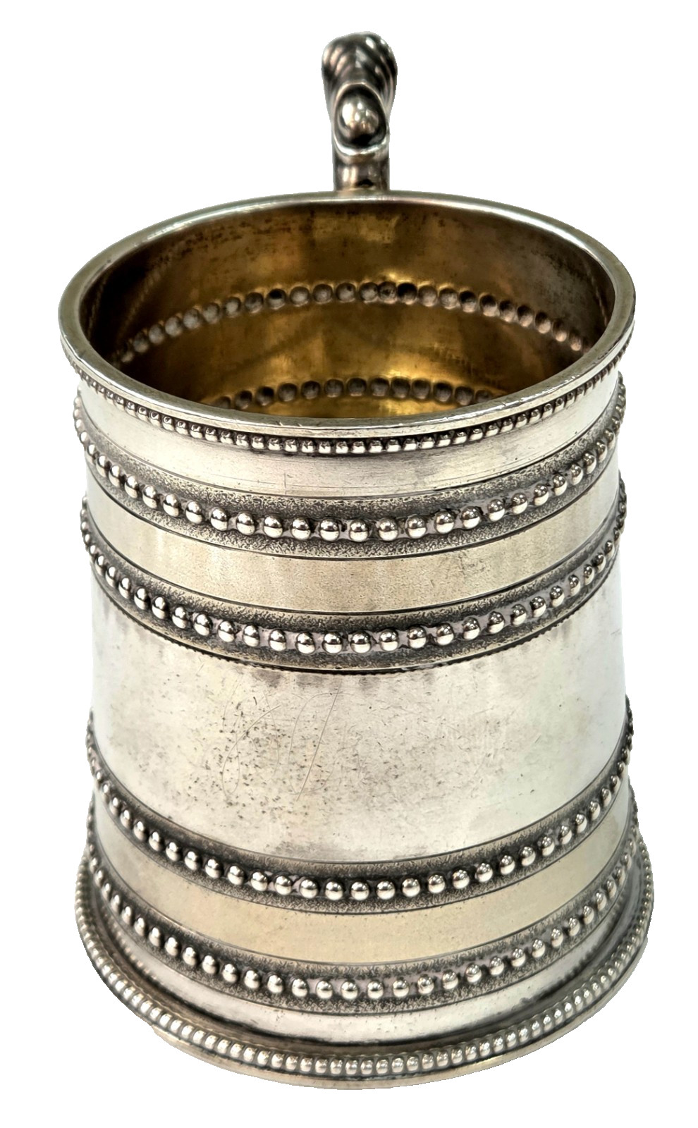 Antique English Victorian Sterling Silver Mug Johnson & Walker London 1872