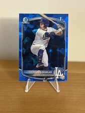 2025 Bowman Draft Chrome Sapphire Charles Davalan #BDC-96 Dodgers 1st Chrome