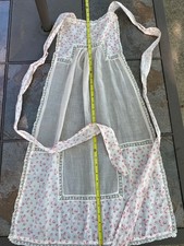 Delicate vintage apron/pinafore, pale pink & ...