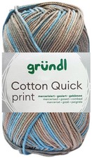 50 Gramm Gründl Cotton Quick Print Strickgarn Farbauswahl