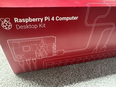Raspberry Pi 4 Computer Desktop Kit Complete Excellent Condition With Box