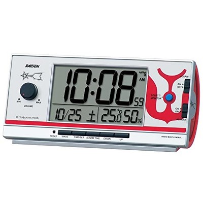 Seiko Ultraman Alarm Clock CQ165S Digital Radio Loud RAIDEN Black