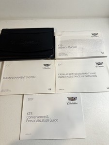 Cadillac XT5 Owner's Manuals 2017