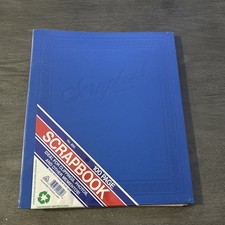 Vintage NEW SEALED Deluxe Craft No. 800 12x14  Scrapbook 100-Pg Album, USA Blue