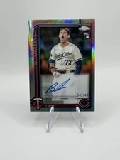 2025 Topps Chrome Brooks Lee Rookie Auto Refractor /499 RC #RA-BL