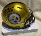 Joe Greene Signed Flash mini helmet JSA with Auto Autograph