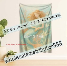 Ocean Fantasy Wall Tapestry sea life art 39X59 in