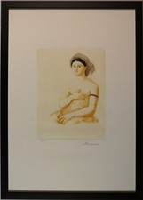 Antonio BUENO  litografia numerata firmata in cornice no cascella schifano