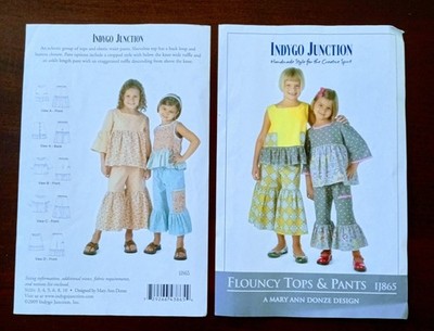 Indigo Junction  Pattern #IJ865 Bohemian Flouncy Tops & Pants Sizes 3-10