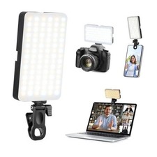 Portable Selfie Light for iPhone: 90 LED Rechargeable Phone Fill Lights, Black