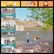 140" Extra Wide Retractable Baby Gate  Dog Barrier - Indoor/Outdoor Safety Gate