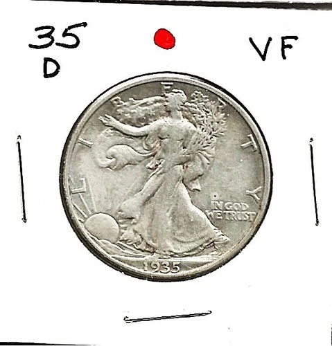 1935-D 50C Walking Liberty Half Dollar