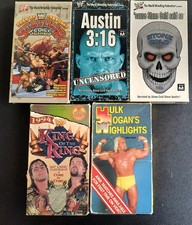 Vintage1980s 1990s WWF WWE Wresting VHS Lot 5pc Hulk Hogan Steve Austin Survivor