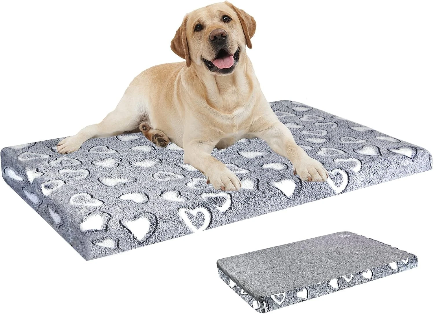 Stylish Dog Bed Crate Reversible Cool & Warm Waterproof Inner Firm Support