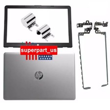 Back Cover Top Case  Bezel  Hinges H Cover For HP 15-BS 15T-BR 15-BW New USA