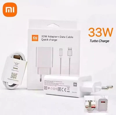 Caricabatterie Xiaomi 33W Fast Charge + CAVO TIPO-C Originale EAN 6932554418366