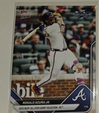 2025 Topps Now Acuna All Star Game Selection Braves