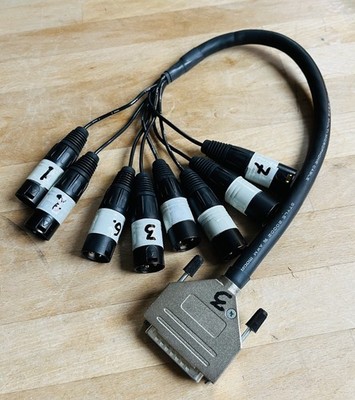 Sub D 25 Mogami Multicore 8x Neutrik XLR male, 55cm lang gebraucht Top