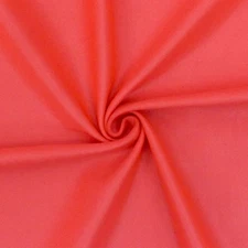 Neon Orange Famous Maker Solid Stretch Satin Tricot Yoga Knit Fabric