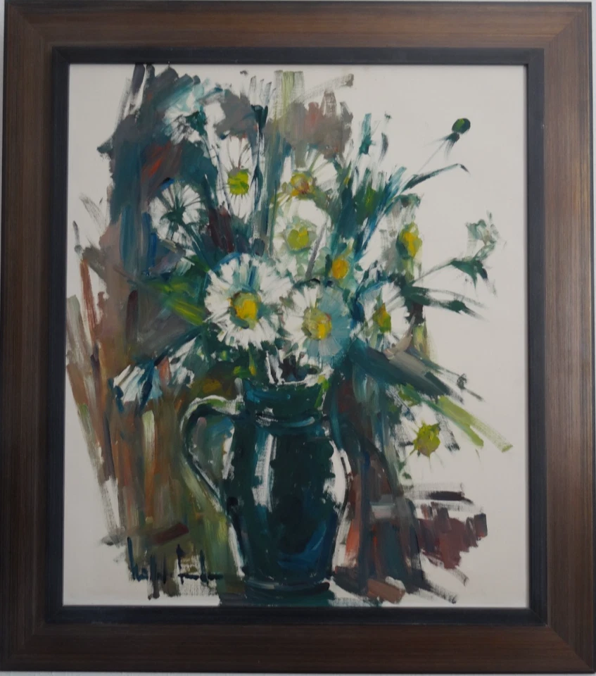 JOHANN MÜLLER-EMDEN BLUMENSTILLLEBEN 70er JAHRE WILLY MENZ SCHÜLER - Bild 2 von 4