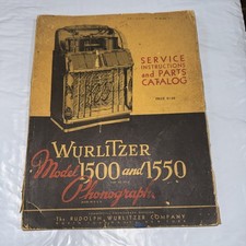 wurlitzer 1500 and 1550 manual original