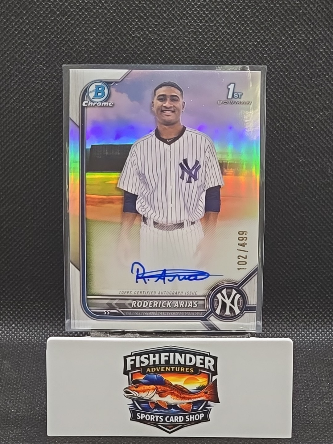 2022 Bowman Chrome Prospect Autographs Roderick Arias #CPA-RA Refractor /499