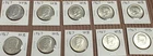 Ten 40% Silver 1967 Kennedy Half Dollar Roll Brilliant Uncirculated 10 Half Roll