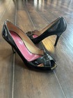 Kate Spade Peep Toe Pumps Black Patent Leather Stiletto Heels Women's Size 6 — photo 7