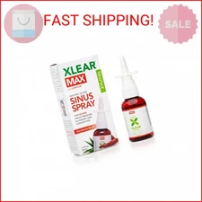 Xlear MAX Saline Nasal Spray, Natural Formula with Xylitol, Capsicum and Aloe, N