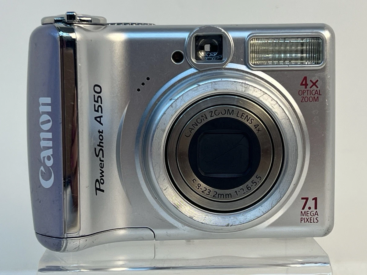 25+ Canon Powershot A550 3-9.9x Digital Cameras 7-7.9 MP Maximum