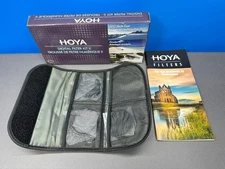 HOYA DIGITAL FILTER KIT II 2 CAMERA LENS FILTERS UV-C CIRCULAR PL NDX8 49mm