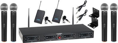 DJ UHF Funk Mikrofon Set Wireless Gitarrenfunk Taschensender Lavalier Kabellos