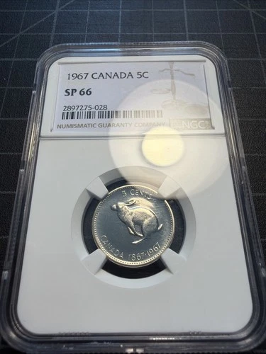 1967 Canada 5 Cents — photo from another recent sale
