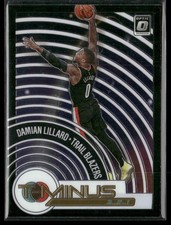 Damian Lillard 2020 Panini Donruss Optic T Minus 3 2 1 14 NM