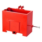 Ballast Box 3 Point Category 1 Tractor Quick Tach Hitch Counterweight  Red
