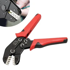 Electrical Connection Crimp Plier for AWG 23-16 Non-Insulated Tabs & Receptacles