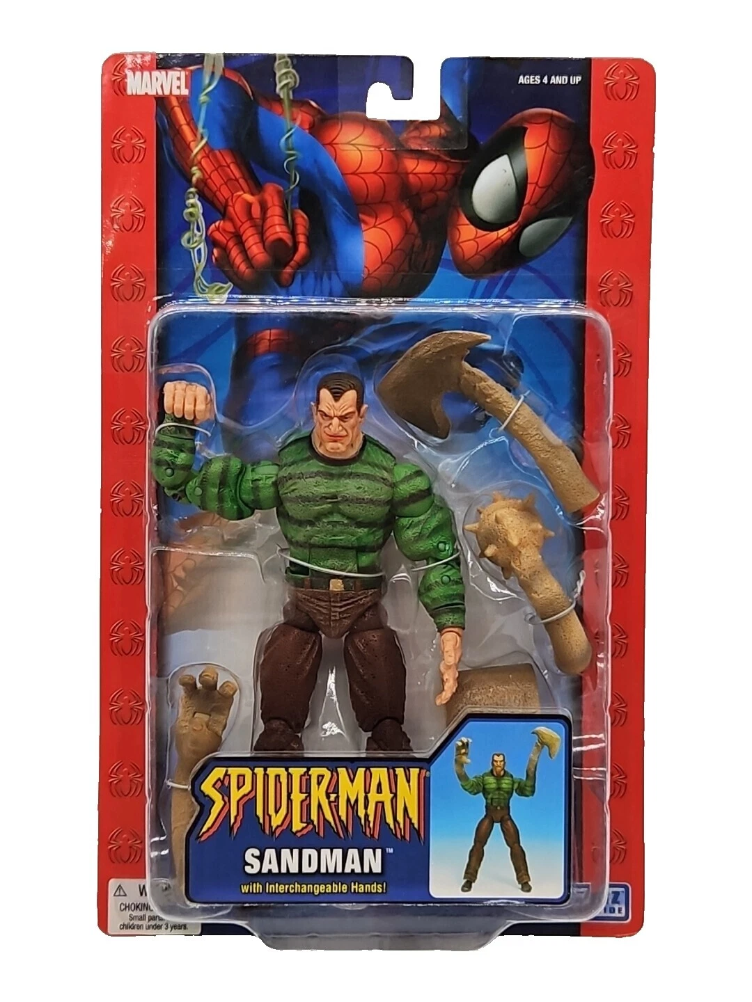 Figuras de acción ToyBiz Sandman y accesorios