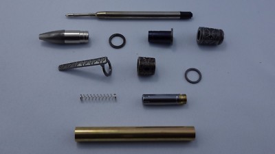 Dreh-Kugelschreiber Spiritual Gunmetal, Pen Blanks, Pen Kits, Drechselholz