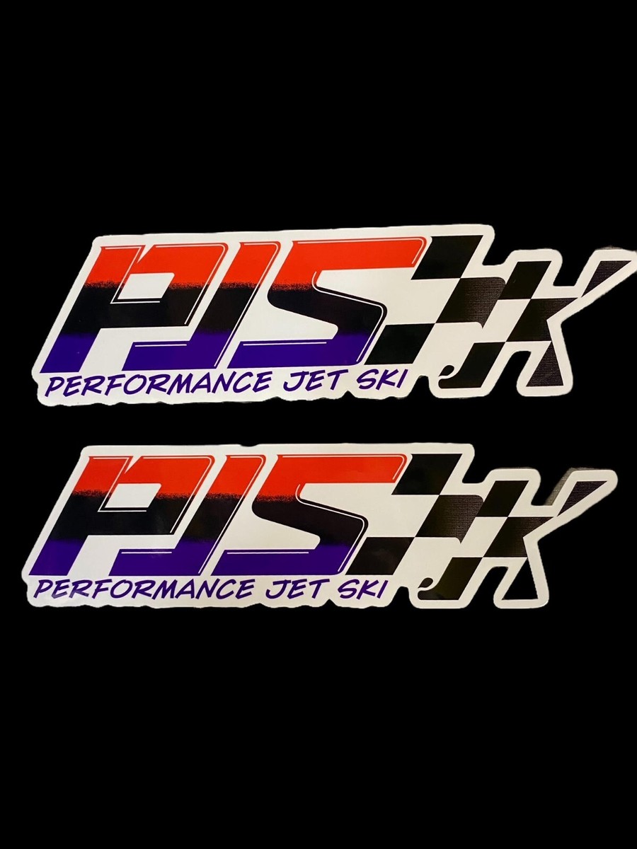 PJS Stickers 7x2 Kawasaki Jet Ski 440 550 650 750 Vintage