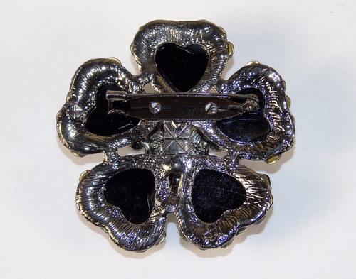 Ladies Brooch/Pin ~ Circle Of Heart Gems w/Center Standoff 3 Colors NEW #5470010 - Picture 23 of 26