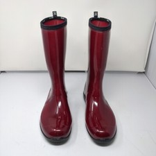 Kamik Red Rain Heidi Boots Rubber Women's Size 10 (US) 100% Manmade 11" Shaft