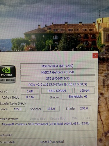 1GB Medion MSI Nvidia Geforce GT 220 GDDR3 PCI-E x16 VGA DVI HDMI Grafikkarte - Bild 2 von 4